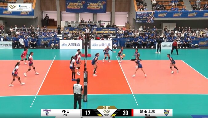 アンダーで相手コートの奥へ