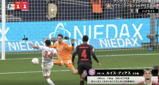 「審判ヤバいだろ」「演技は上手くな」ゴール前で“物議を醸した瞬間” スタジアム騒然…バイエルンFWの退場判定にファンの意見真っ二つ 3枚目