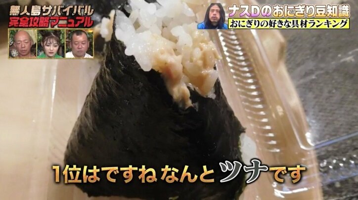ナスDが明かすおにぎりの豆知識「一生買わないと思うコンビニのおにぎりランキング」気になる順位とは?