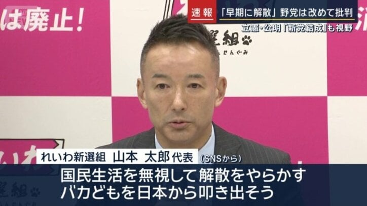 れいわ新選組　山本太郎代表