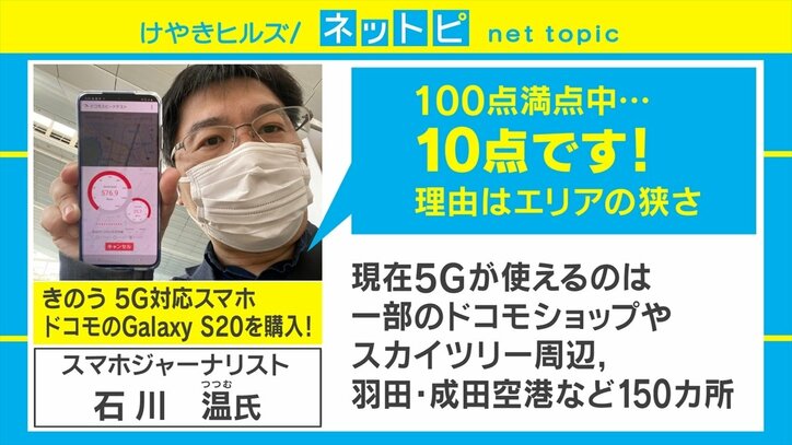 次世代高速通信「5G」がスタート 専門家は「100点満点中10点」と辛口評価