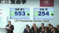 政治ニュース - 安倍総理が3回連続で当選　自民党総裁選 | 動画視聴はAbemaビデオ(AbemaTV)