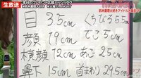 測った数値は全部で8カ所! 計測中の顔もカワイイ