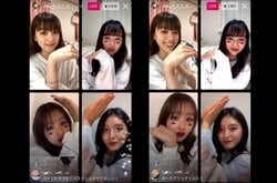 セイカ×りほ×さゆり×リリカ『恋ステ』女子でハートマークに挑戦