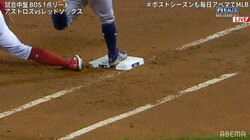 カメラだけが見ていた！シリーズを左右しかねない微妙な判定に実況「私達も気づきませんでした」