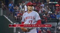 大谷翔平、1カ月ぶりの6勝目なるか 今季14試合目の先発で初回から100マイル連発、1安打無失点 好投手イオバルディと投げ合い