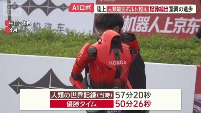 ハーフマラソンで世界記録を上回るタイム