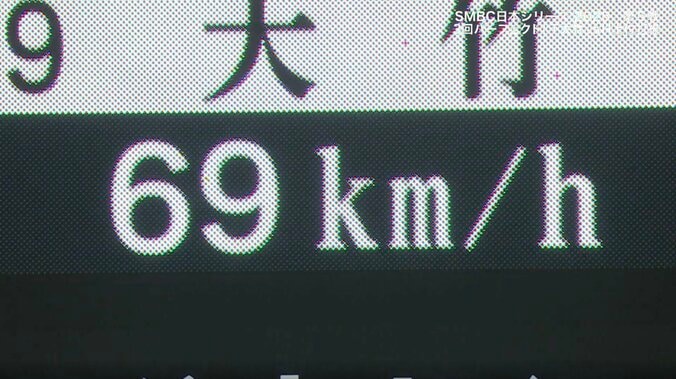 甲子園騒然！球場どよめく阪神・大竹の“超遅球”　衝撃の「69km/h」に柳町も体勢崩す「これは打てない」「まさか2球続けて」 2枚目