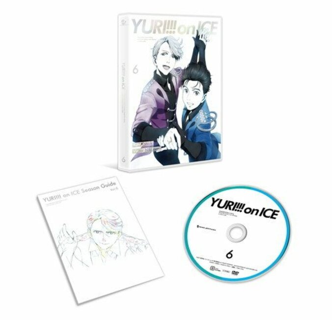 「ユーリ!!! on ICE」Blu-ray&DVD第6巻JKイラスト解禁　追加特典に勇利＆ヴィクトル最終話EDノンテロップ映像も！ 2枚目