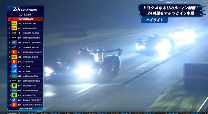 「ちょっとヒヤッとする」ル・マンで捉えた“真夜中の大胆オーバーテイク” 元トロロッソF1の36歳が度胸一発…称賛の声 4枚目