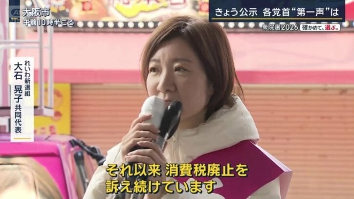 れいわ新選組　大石晃子共同代表