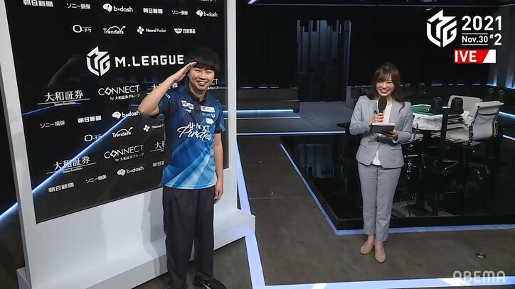 開幕から2カ月、待望の「王の帰還」石橋伸洋、ついに今期初勝利 ファンも「キング!」の大合唱/麻雀・Mリーグ