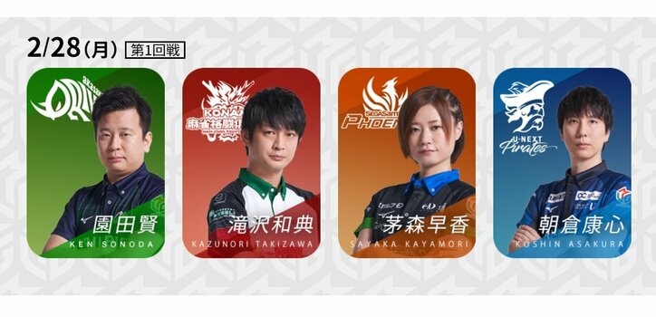 レギュラーシーズン、いよいよ残り2週間 順当に進むか、波乱が起きるか／麻雀・Mリーグ