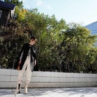 新山千春『親子で秋冬のトレンドコーデ!!』