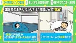 24時間ジムで「宿泊」 寝袋を持参＆シャワー室に5時間 “出張時のホテル代わり”にする人まで…運営者は困惑