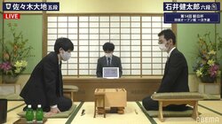 伸び盛りの20代対決 石井健太郎六段 対 佐々木大地五段 対局開始／将棋・朝日杯