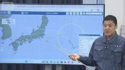 台風15号あす関東～東北に上陸へ　異例の逆走