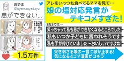 「息ができないの？」好物を食べる母に向けた4歳の娘の”塩対応”発言が話題に