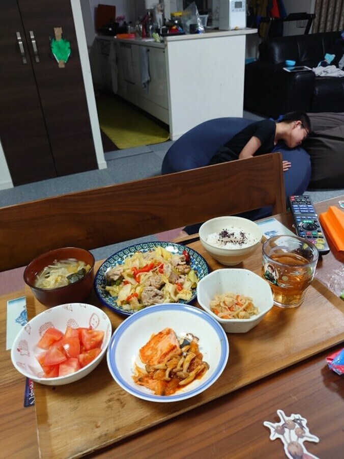  山田花子、長男が“気絶”した夕食のメニュー「ちょっと、量が多かったわ…」  1枚目