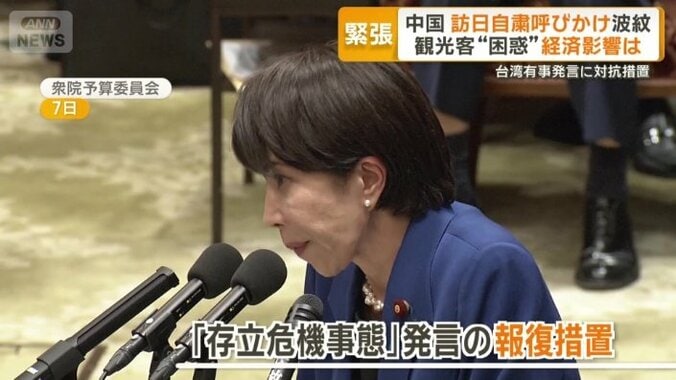 「存立危機事態」発言の報復措置