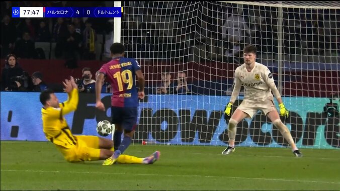 【映像】ヤマル､GKのタイミングを外す超技巧シュート