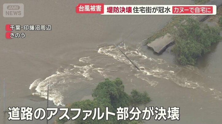 水が大量に流れ込む