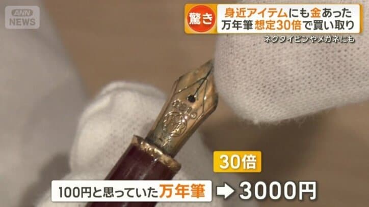 万年筆が想定の30倍