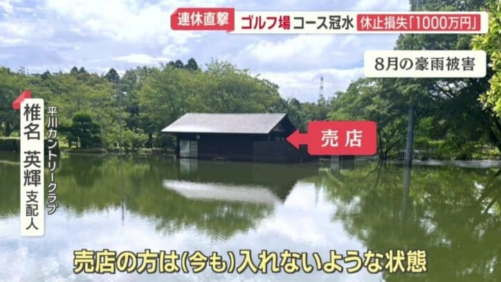 8月の豪雨でも被害