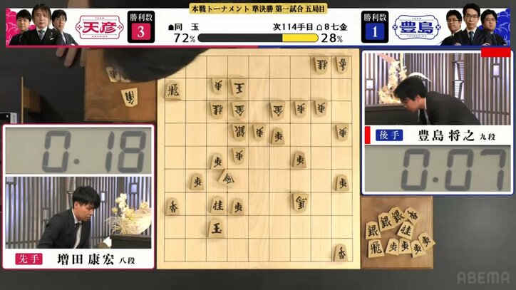 豊島九段の駒が…