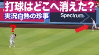 【映像】打球はどこへ消えた?実況も白熱の珍事