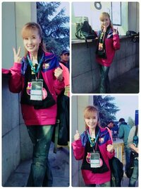 小柳ルミ子『❤️号泣❤️豪雨の初 カンプノウ⚽️❤️‼️』