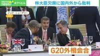 【映像】G20外相会合を軽視? 林外務大臣に国内外から批判も…政治学者の見解