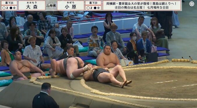 背筋力265kgの男前力士がまさかの顔面プレス&1分超の激闘であわや!「まわし解けそう」「見えちゃう!」視聴者ヒヤリ 3枚目