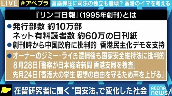 「強い萎縮があらゆるところで進んでいる」「身分証をチェックされることが明らかに増えた」香港在留研究者に聞く“国安法”で変化した社会 3枚目