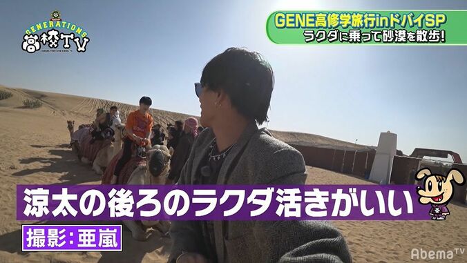 片寄涼太、王子キャラ崩壊！？砂漠でラクダ体験するもビビりまくり絶叫 3枚目