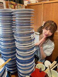 もえのあずき『エラバレシ回転寿司の会♡』