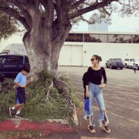 梨花、息子との自然体ショットを披露「ママとして憧れ」