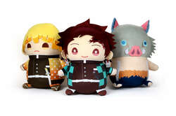 アニメ『鬼滅の刃』炭治郎・善逸・伊之助の“抱きしめサイズ”ぬいぐるみが登場！