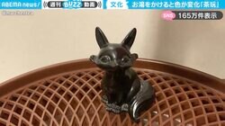 茶器を温めるときに使う、“茶玩”と呼ばれるキツネの置物にお湯をかけたときの変化がSNSで話題！「素敵な癒し文化」「遊び心って良い」