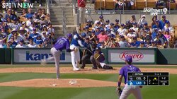 ショーヘイの打球じゃ諦めるでしょ…大谷翔平、あと少しでホームランのフェン直に相手外野手が早々と“降参”リアクション