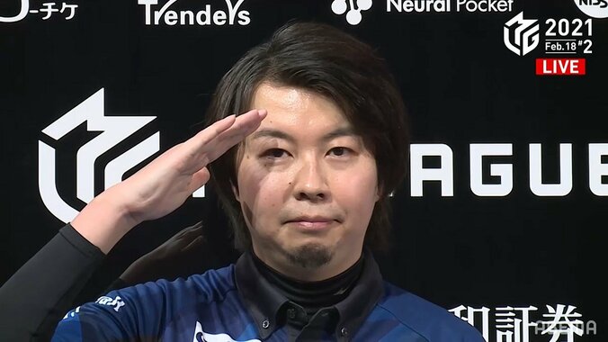 ついに“王の帰還”石橋伸洋、技を駆使し逃げ切りトップ「追い詰められちゃった」と照れ笑い／麻雀・Mリーグ 2枚目