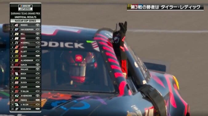 マイケル・ジョーダンが「新たな歴史を作っちゃった」 レースで史上初快挙！「3-PEAT!!!」「3本指、窓から出してた」歓喜の瞬間が話題 5枚目