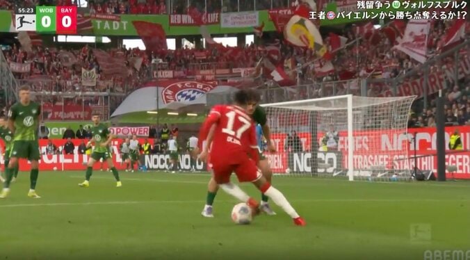 スタジアム騒然！フランス代表オリーセ、脳がバグる“衝撃ゴラッソ”「これは止められん」「エグすぎ」高速カットイン→ゴール左上を射抜く一撃 2枚目