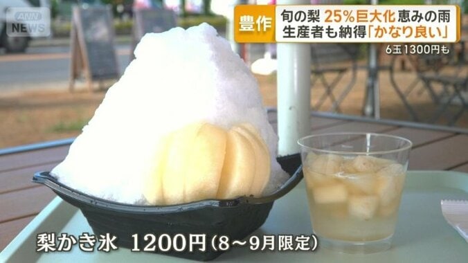 ナシかき氷　1200円（8～9月限定）