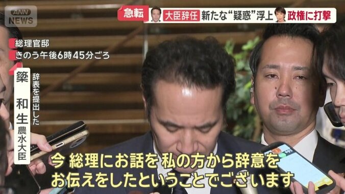高市総理に辞表を提出