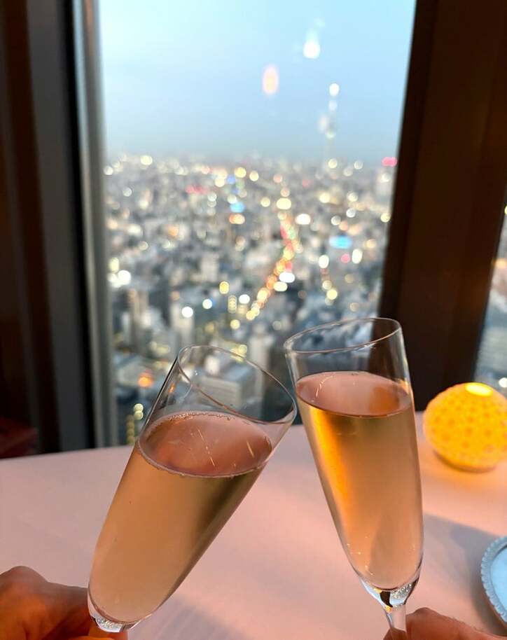 ロゼのノンアルシャンパン