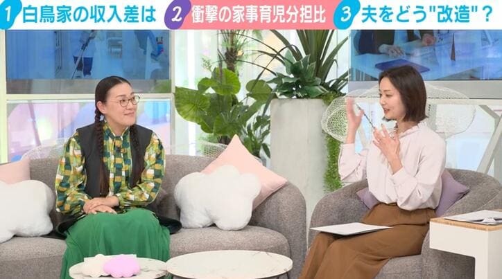 白鳥久美子、本間智恵キャスター