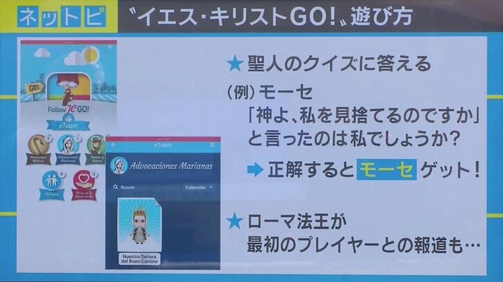 クイズに答えて聖人をゲット!『ポケモンGO』ならぬ“キリストGO”が登場