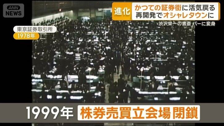 1999年に閉鎖された東京証券取引所の立会場
