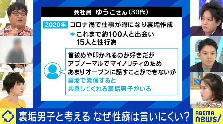 “裏垢女子”ゆうこさん（30代）